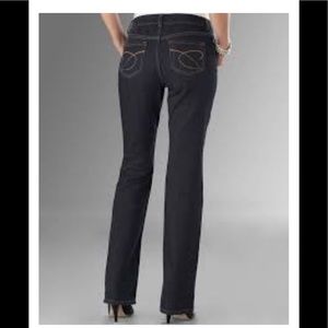 💰Chico's Platinum Denim Bootcut Jeans Dark Wash 1